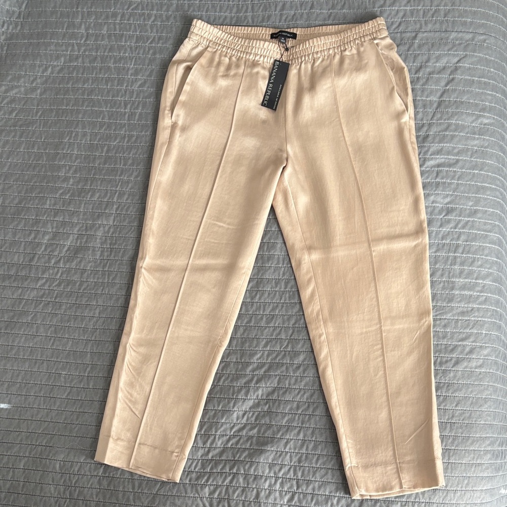 Banana Republic Beige Satin Pants